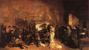 Gustave Courbet Teh Painter's Studio; A Real Allegory USA oil painting artist